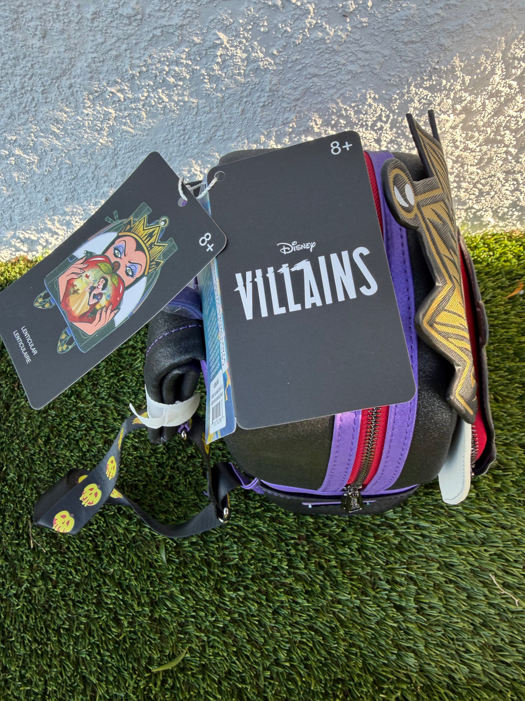 Evil Queen Poison Apple Mini Backpack – Cartoon Villain Inspired Handbag | Unique Fantasy Shoulder Bag for Women