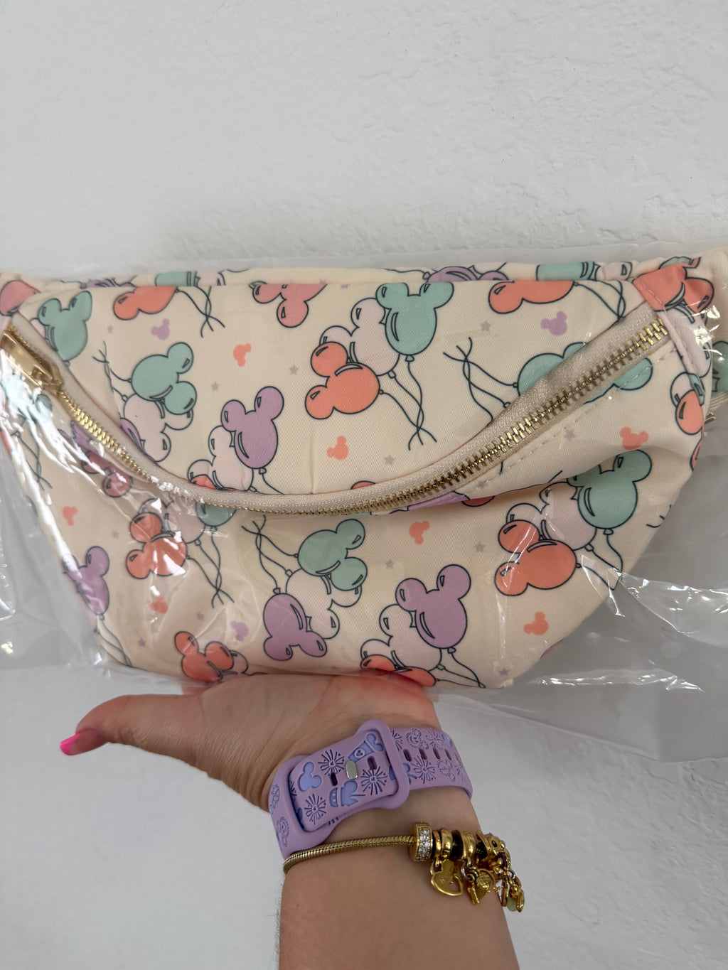 Cute Pastel Fanny Pack – Adjustable Waist Bag for Travel, Theme Parks & Everyday Style