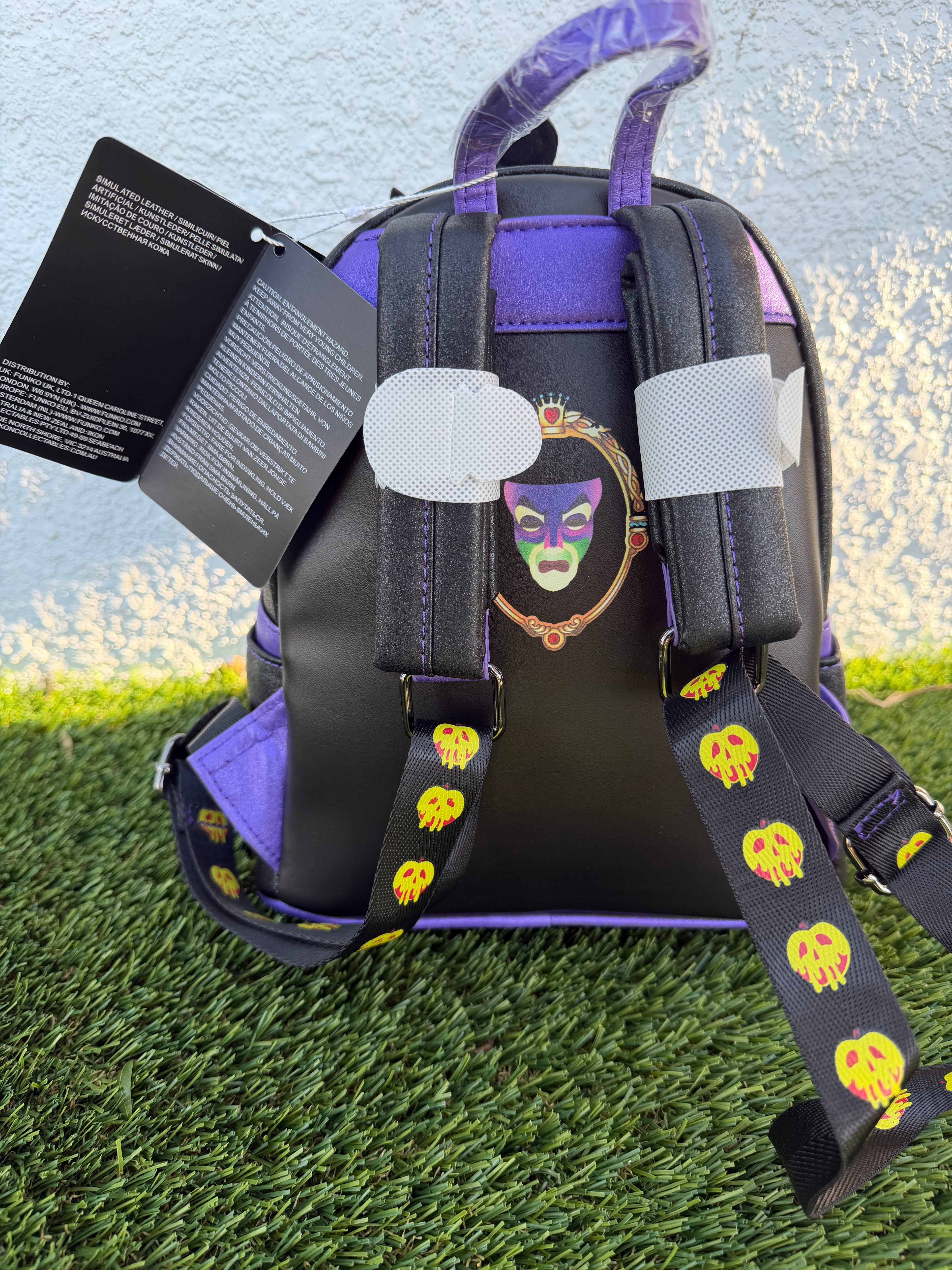 Evil Queen Poison Apple Mini Backpack – Cartoon Villain Inspired Handbag | Unique Fantasy Shoulder Bag for Women