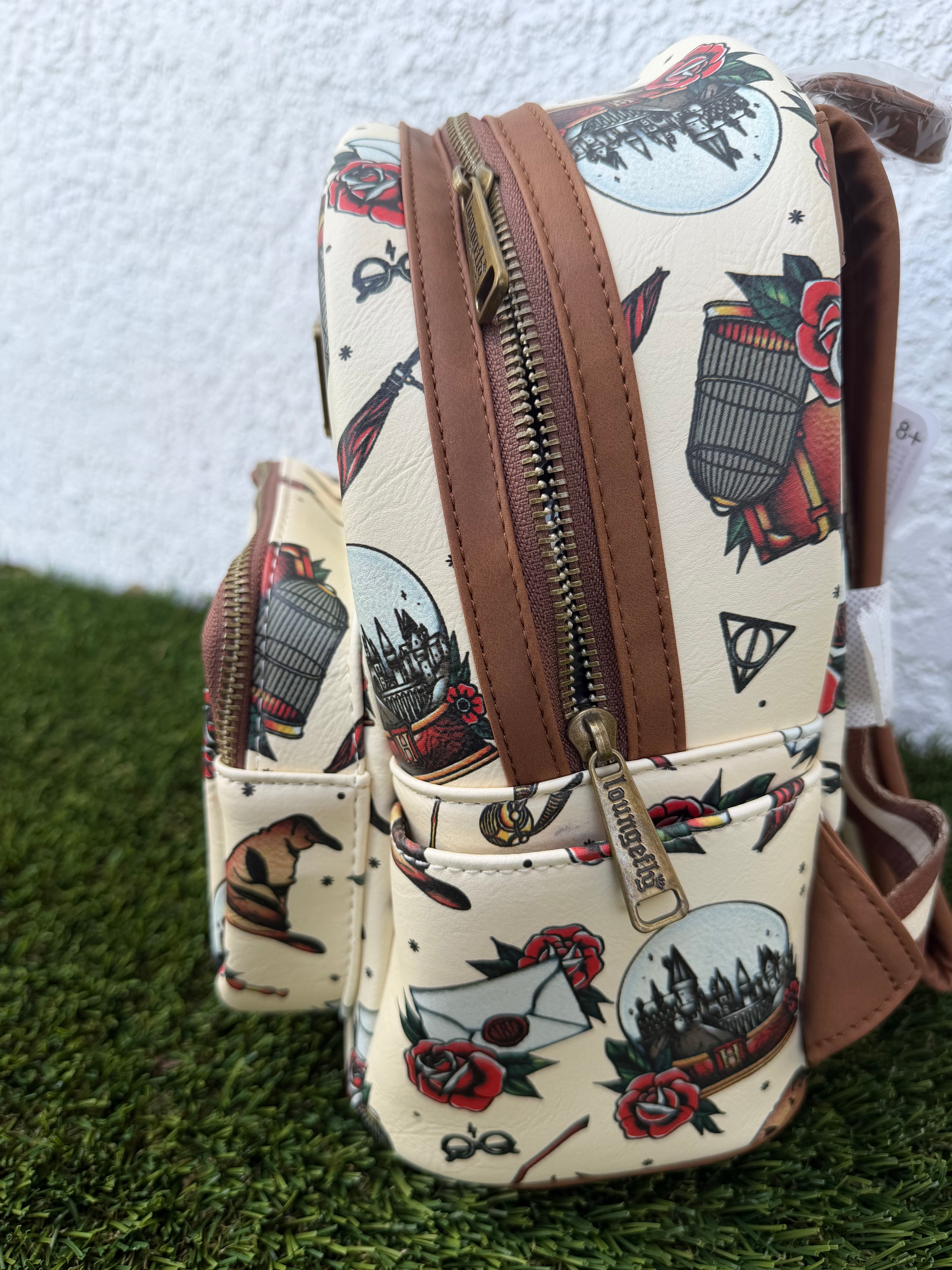 Harry Potter Mini Backpack Loungefly – Hogwarts Magic Print Backpack for Women Girls Gift Wizard Style