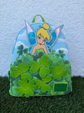 Disney Tinker Bell Mini Backpack Loungefly – Fairy Clover Design Cute Girls Bag Gift for Women & Disney Lovers