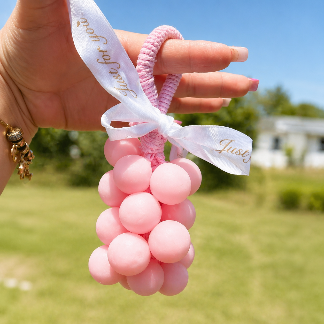 Pink Grape Soap Gift Box – Cute Handmade Spa Gift for Her