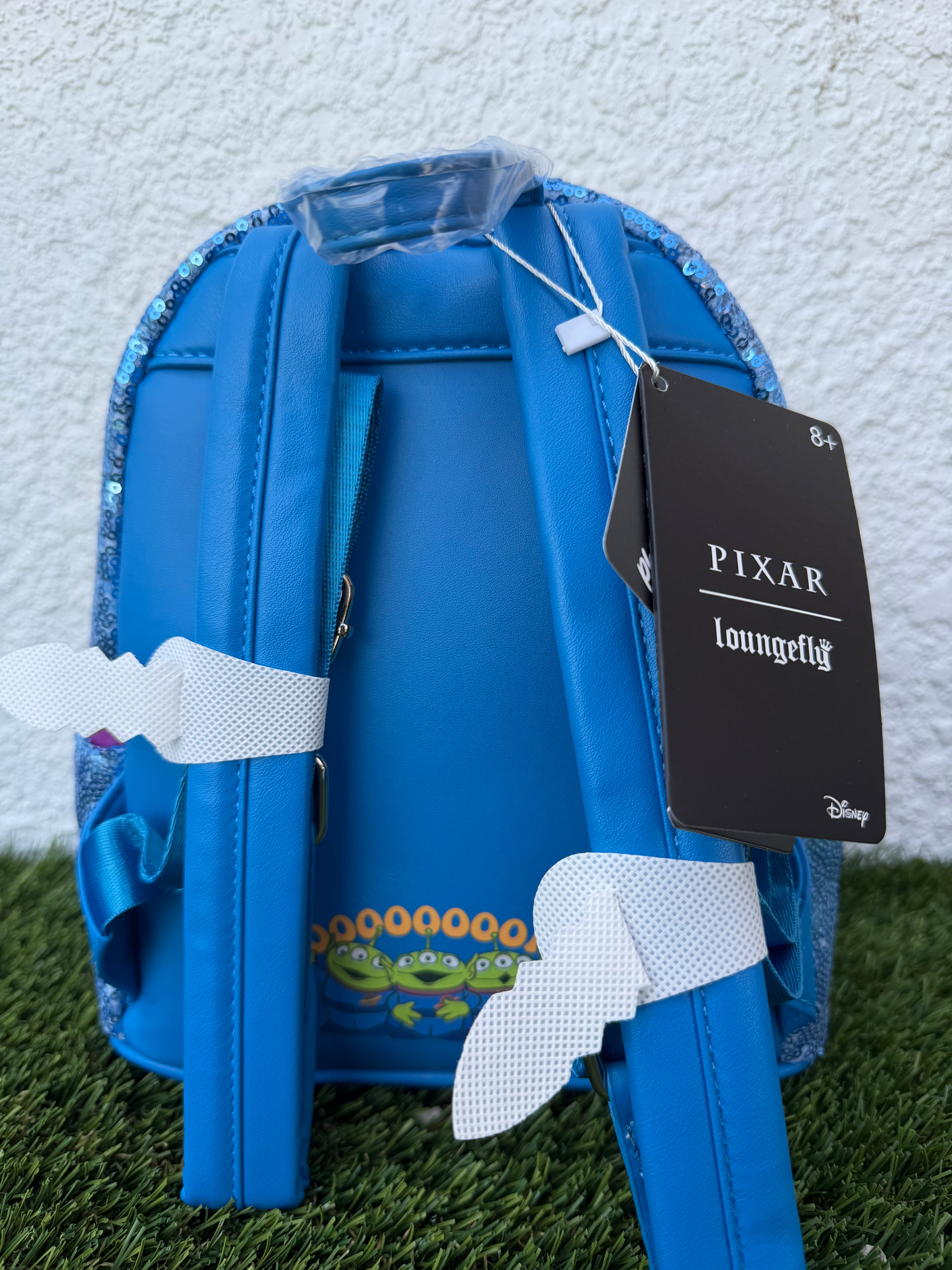 Disney Pixar Alien Loungefly Mini Backpack – Toy Story 3-Eyed Alien Sequin Bag, Cute Kids & Women Backpack