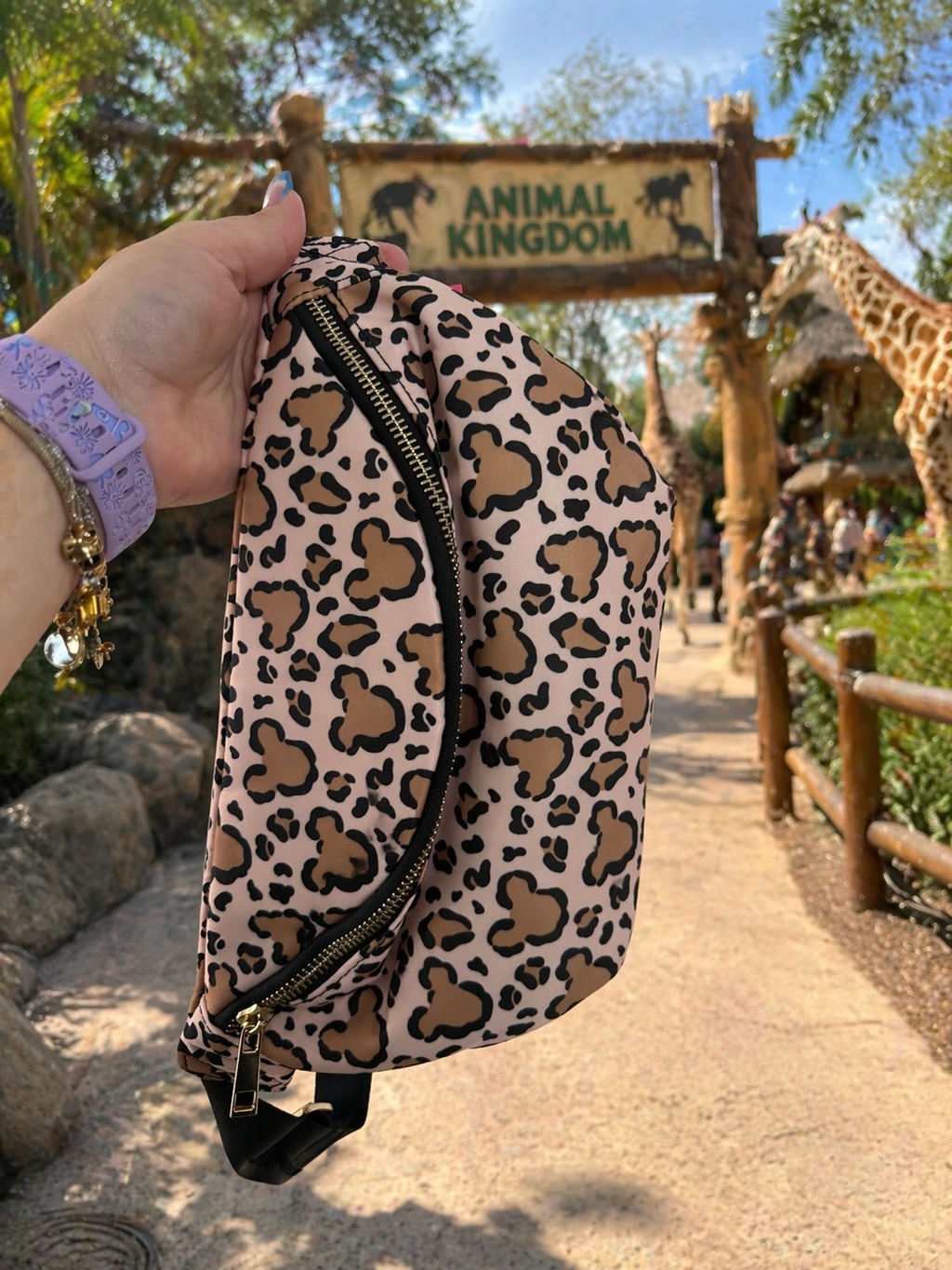 Safari Style Leopard Fanny Pack – Trendy Travel Waist Bag