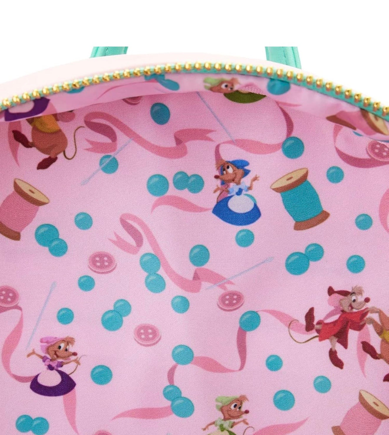 Disney Loungefly Cinderella Mice Mini Backpack – Cute Pink Gus Gus & Jaq Teacup Bag Gift for Women & Girls