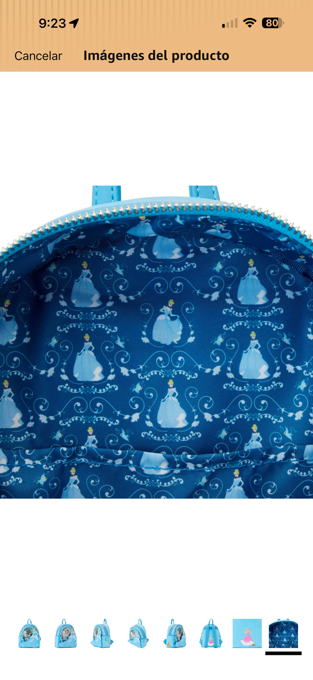 Loungefly Mini Backpack — Cinderella Lenticular Princess Series | Disney Classic