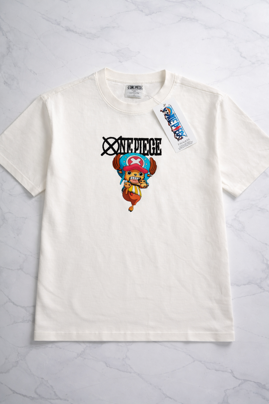 Primark One Piece Chopper T-Shirt | Size L | Anime Graphic Tee | New With Tags | Front & Back Print