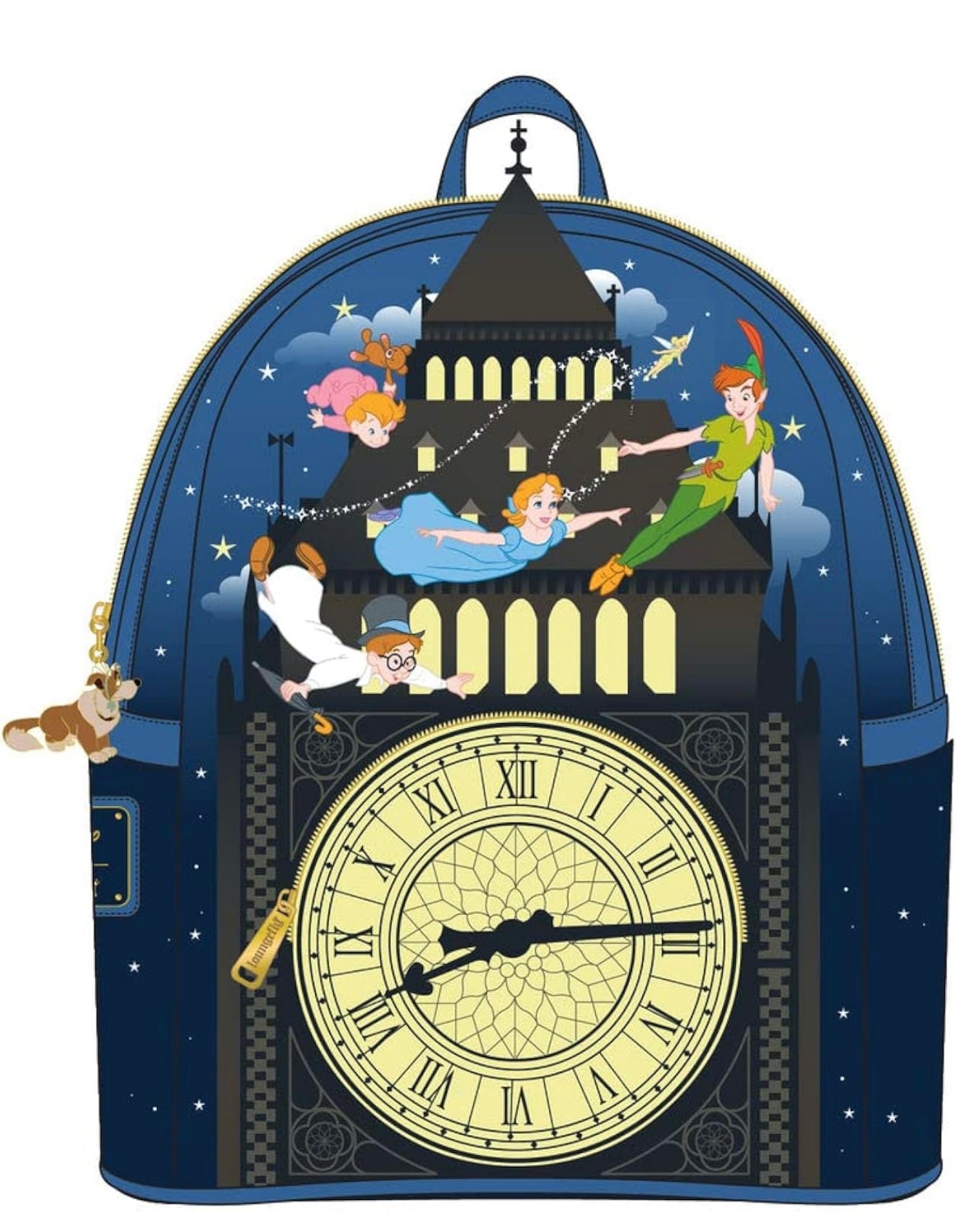 Loungefly Mini Backpack — Peter Pan Flying over London Clock Tower | Disney