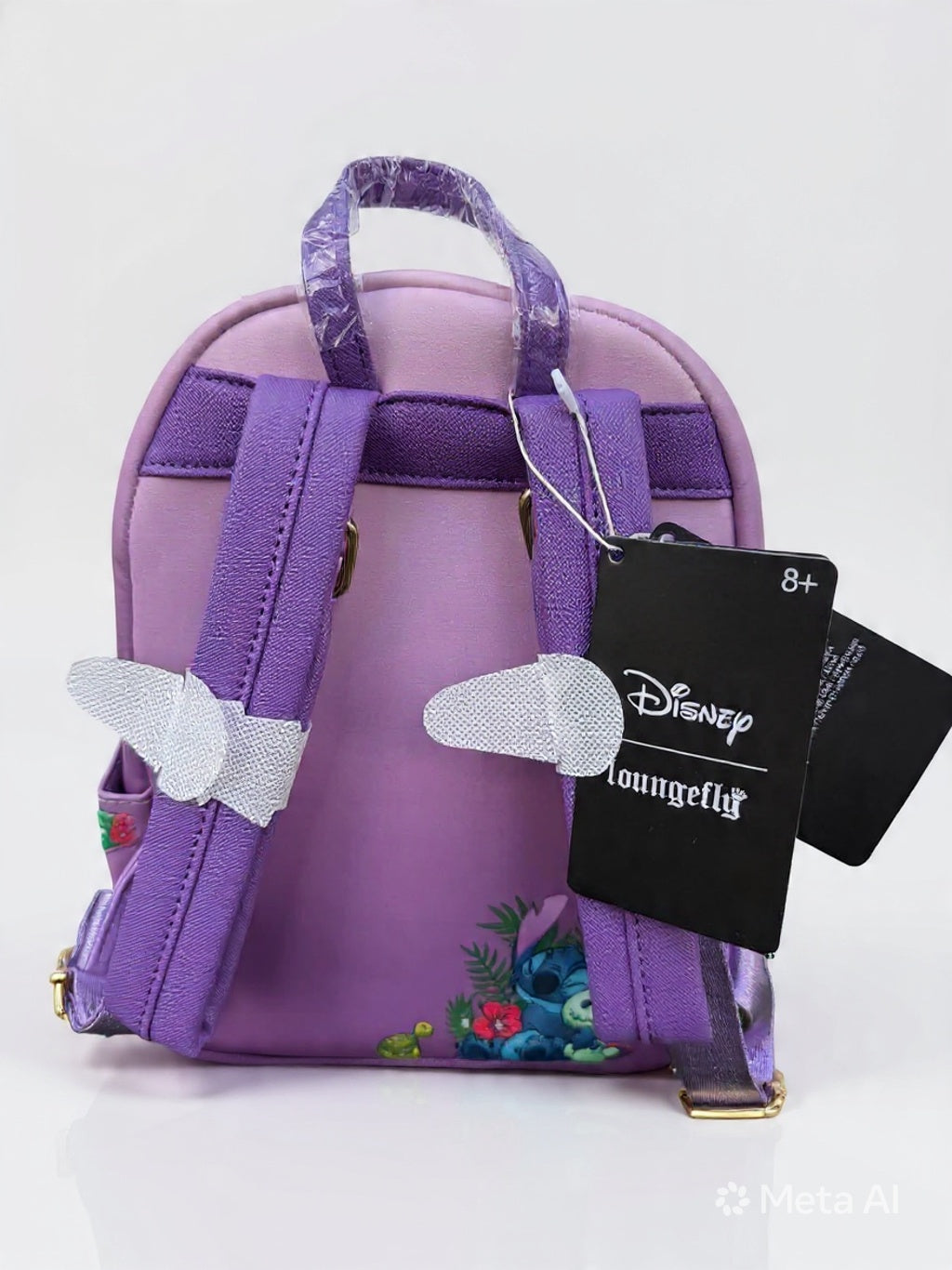 Disney Loungefly Stitch & Scrump Tropical Mini Backpack 3D Applique – Official Collectible Pink Bag