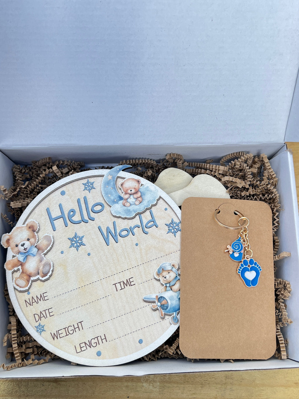 Welcome to the World – Baby Boy Keepsake Gift Box