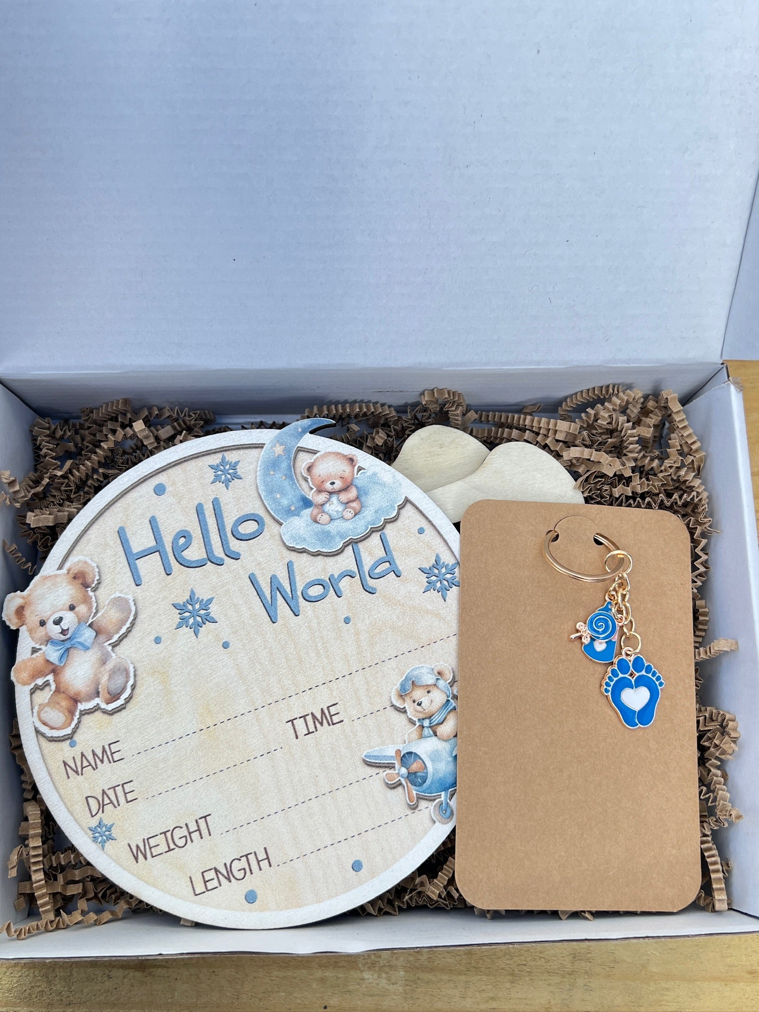 Welcome to the World – Baby Boy Keepsake Gift Box