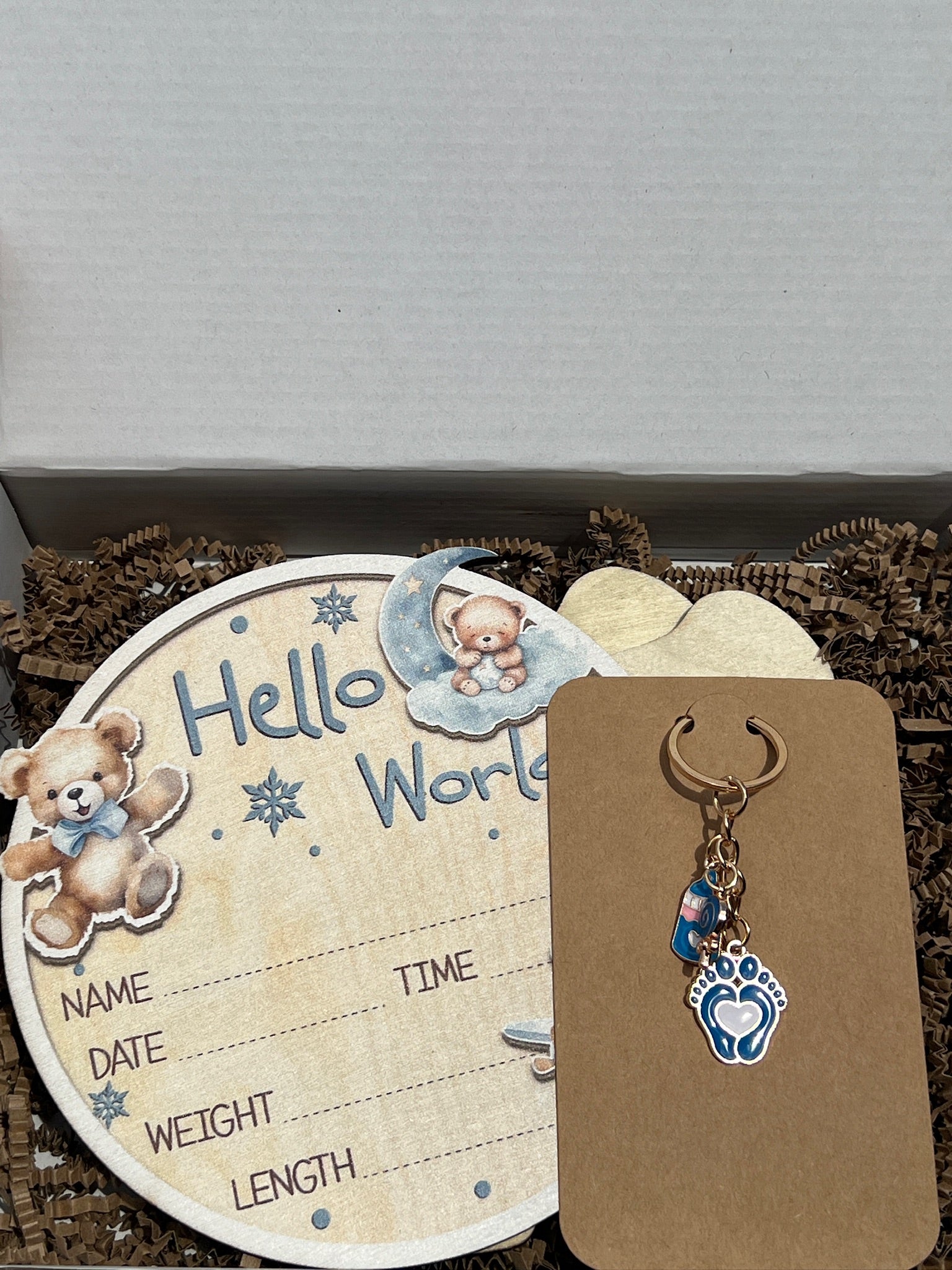 Welcome to the World – Baby Boy Keepsake Gift Box