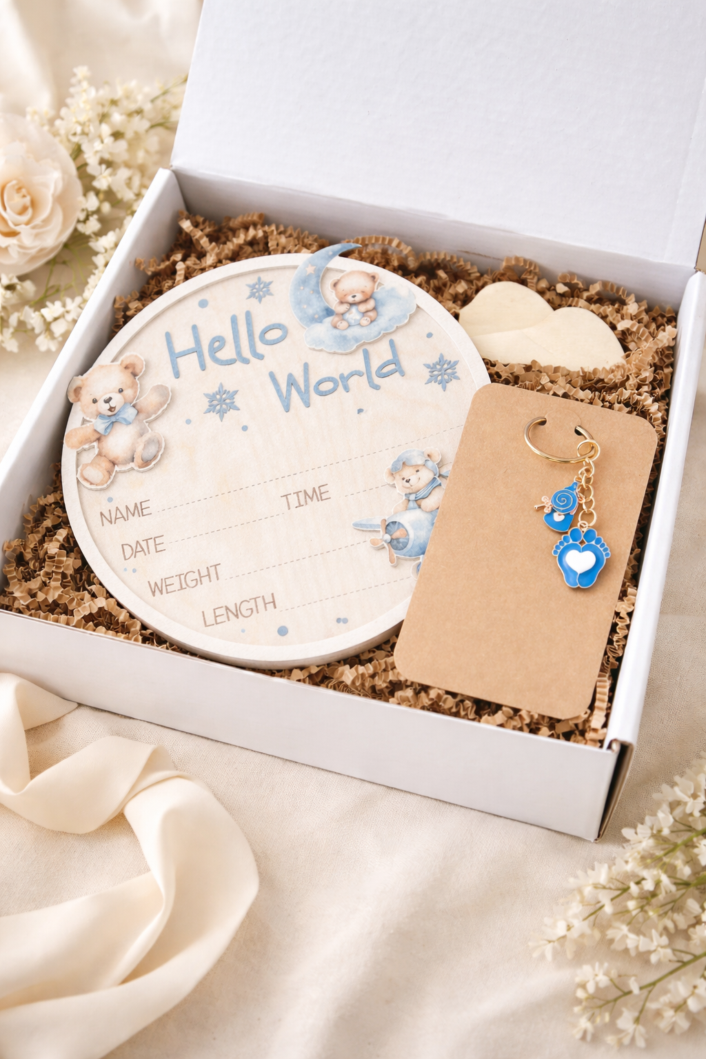 Welcome to the World – Baby Boy Keepsake Gift Box